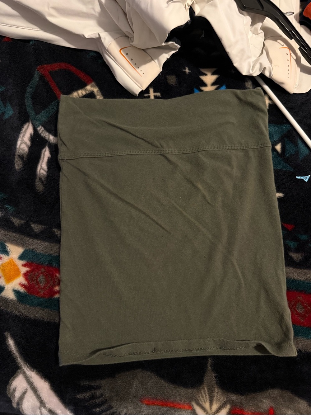 American Eagle Outfitters Olive Green Crop Tube Top